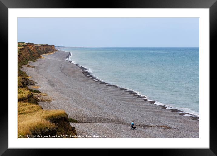 Weybourne Cliffs and Coastline Framed Mounted Print by Graham Prentice