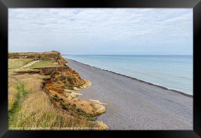 Weybourne Cliffs and Coastline Framed Print by Graham Prentice