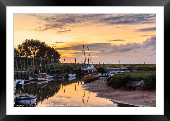 River Glaven at Blakeney Quay Framed Mounted Print by Graham Prentice