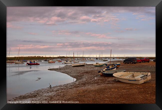 Brancaster Staithe Boats Framed Print by Graham Prentice