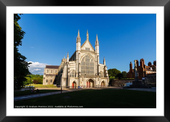 Winchester Cathedral Framed Mounted Print by Graham Prentice