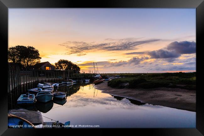 River Glaven at Blakeney Quay Framed Print by Graham Prentice