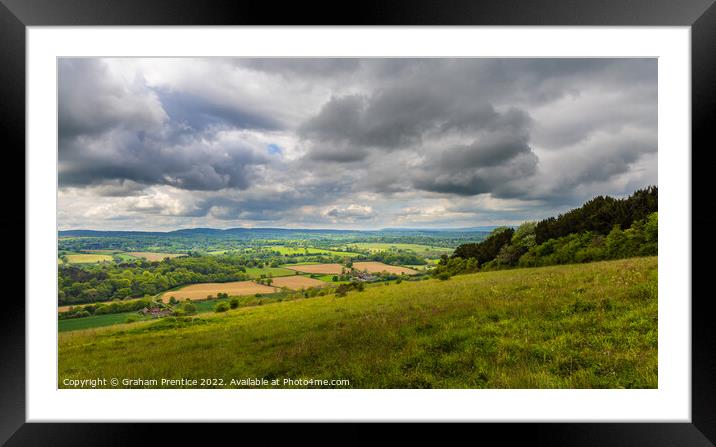 Blatchford Down Framed Mounted Print by Graham Prentice