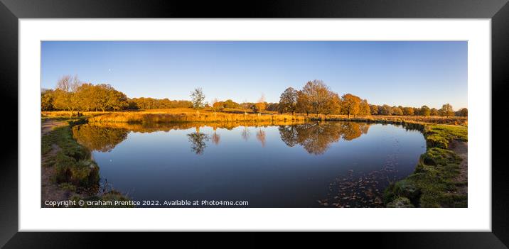 Leg of Mutton Pond in Richmond Park Framed Mounted Print by Graham Prentice
