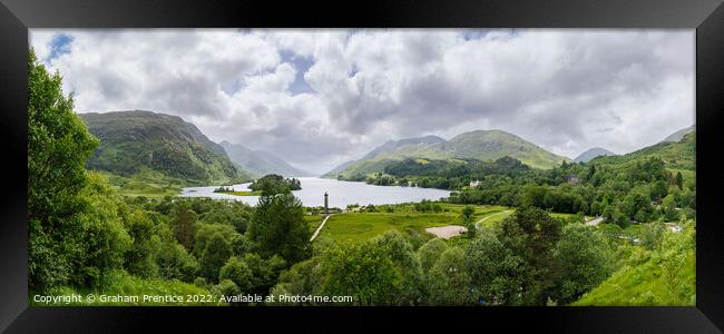 Glenfinnan Monument at Loch Shiel Framed Print by Graham Prentice