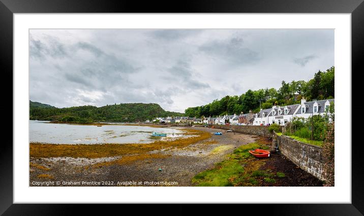 Plockton Waterfront at Low Tide Framed Mounted Print by Graham Prentice