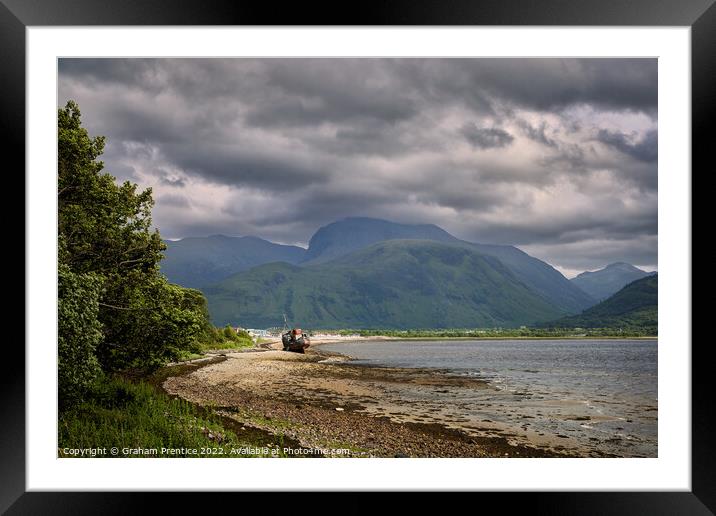 Shipwreck on the Shore of Loch Linhe Framed Mounted Print by Graham Prentice