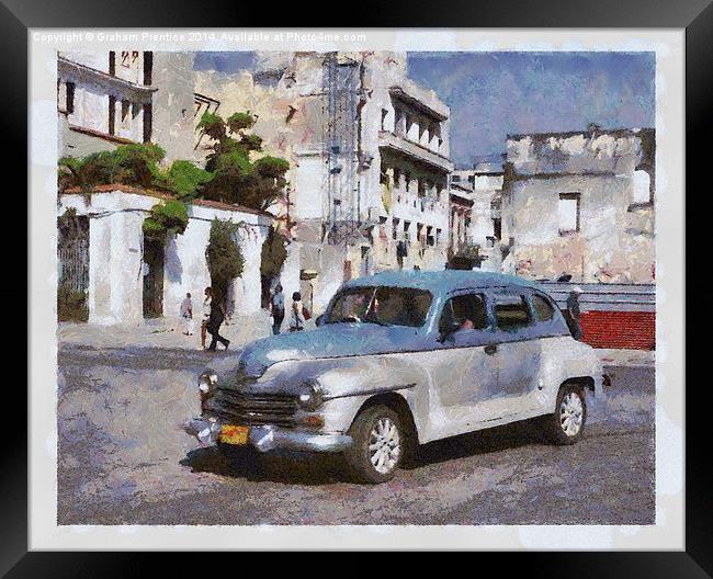 Havana Car Framed Print by Graham Prentice