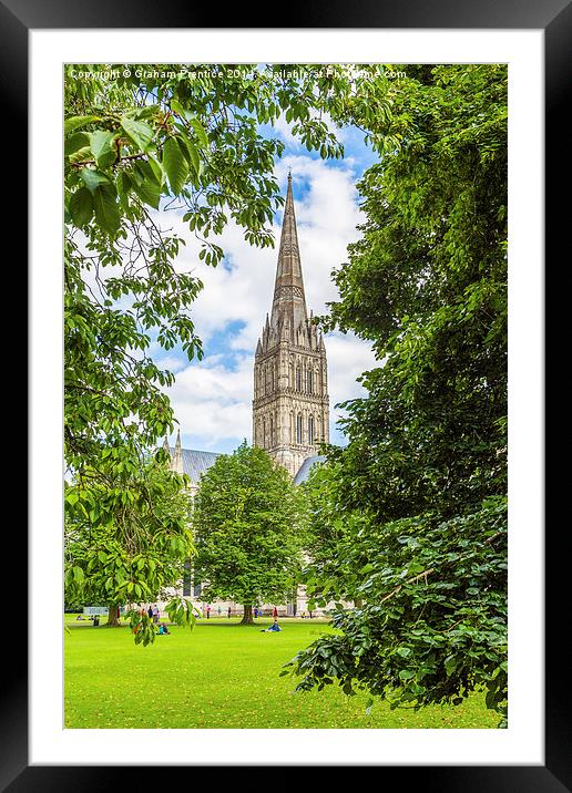 Salisbury Cathedral Framed Mounted Print by Graham Prentice