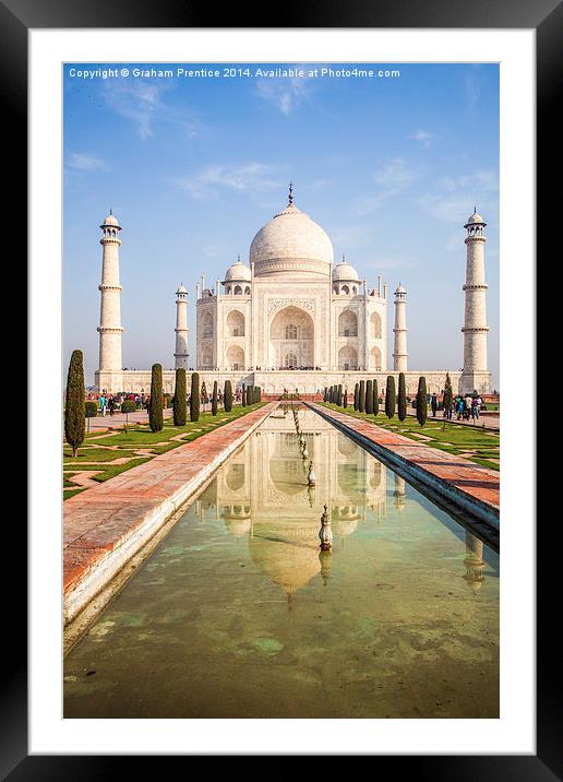 Taj Mahal Framed Mounted Print by Graham Prentice