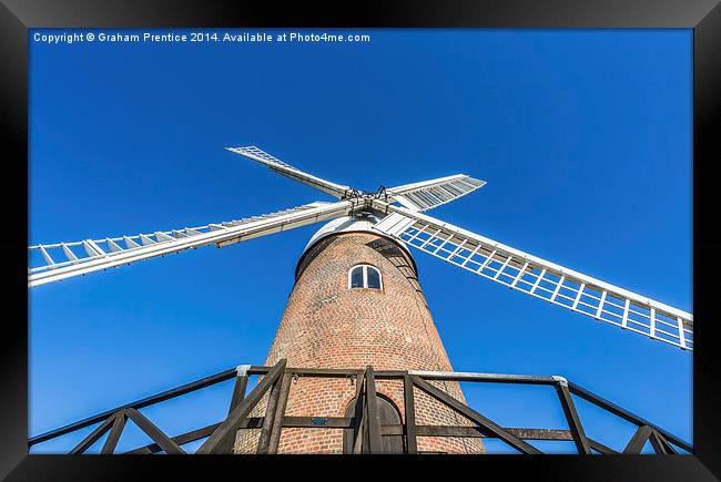 Wilton Windmill Framed Print by Graham Prentice