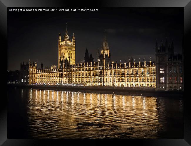 Palace of Westminster Framed Print by Graham Prentice