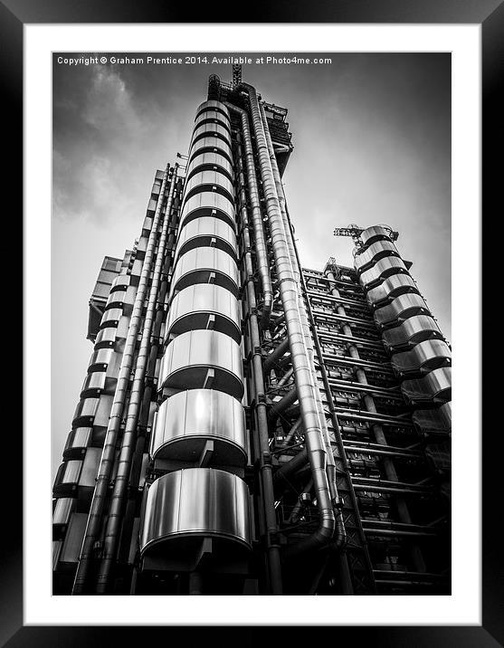 Lloyds Building Framed Mounted Print by Graham Prentice