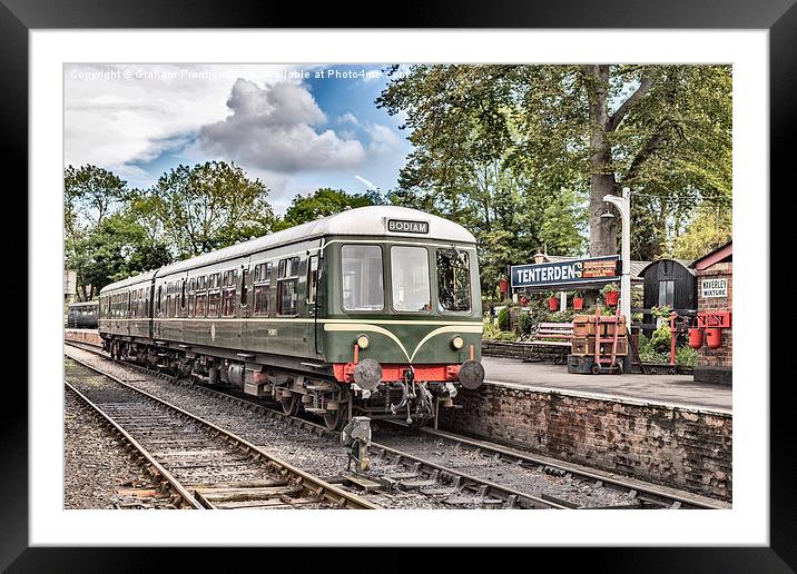 Bodiam Train At Tenterden Station Framed Mounted Print by Graham Prentice
