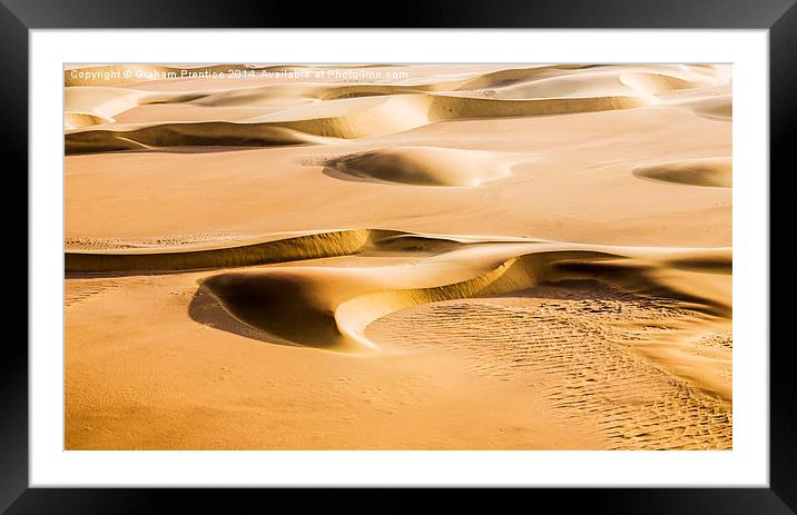 Crescent Sand Dunes Framed Mounted Print by Graham Prentice