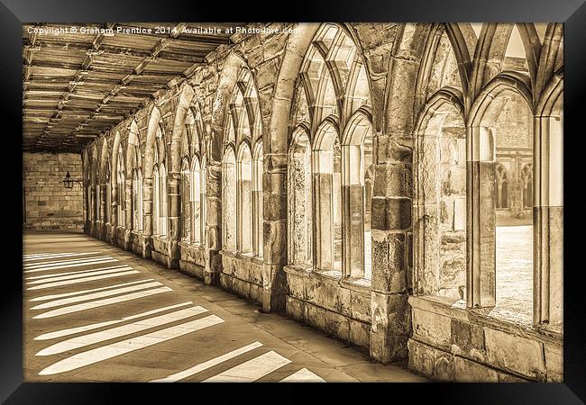 Cloister, Durham Cathedral Framed Print by Graham Prentice
