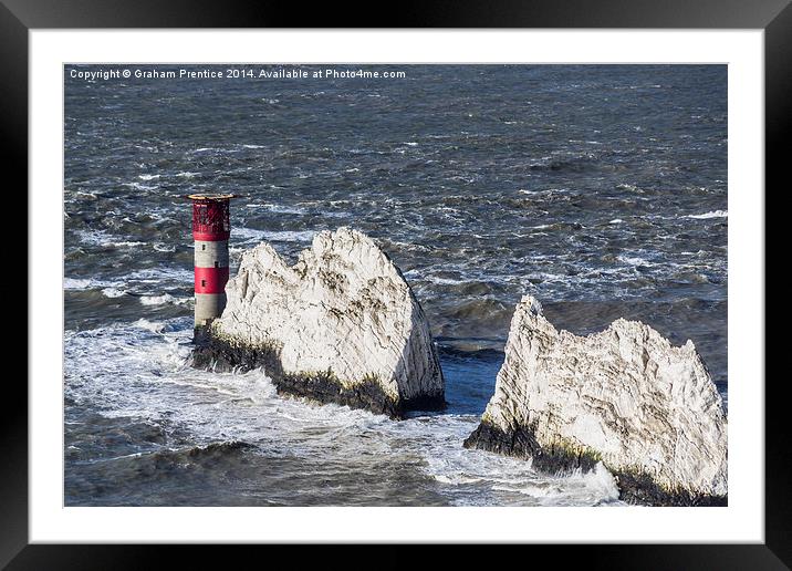 The Needles, Isle of Wight Framed Mounted Print by Graham Prentice