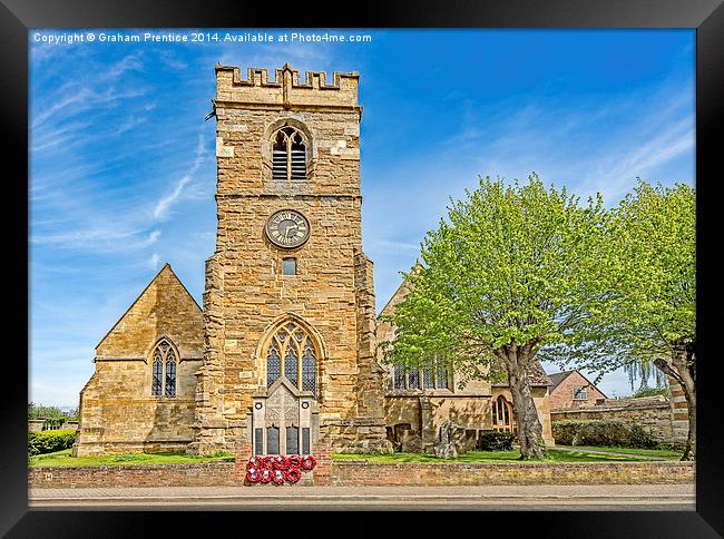 St Edmunds Church, Shipston-on-Stour Framed Print by Graham Prentice