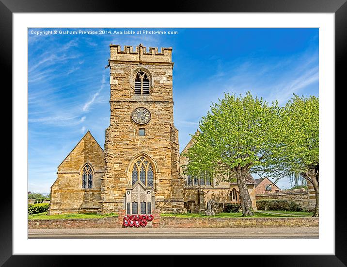 St Edmunds Church, Shipston-on-Stour Framed Mounted Print by Graham Prentice