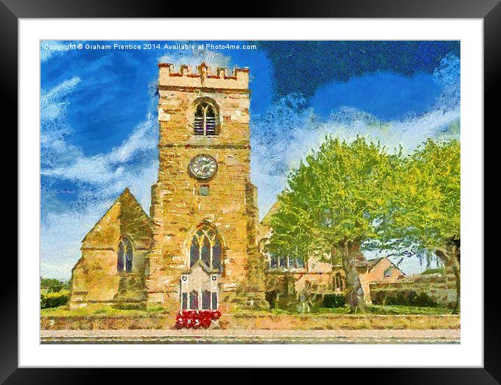 Cotswold Church Framed Mounted Print by Graham Prentice