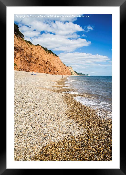 Sidmouth Beach Framed Mounted Print by Graham Prentice