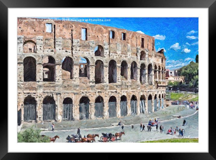 Colosseum, Rome Framed Mounted Print by Graham Prentice