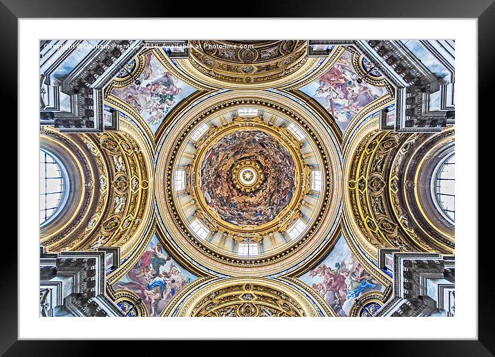 SantAgnese Cupola Framed Mounted Print by Graham Prentice
