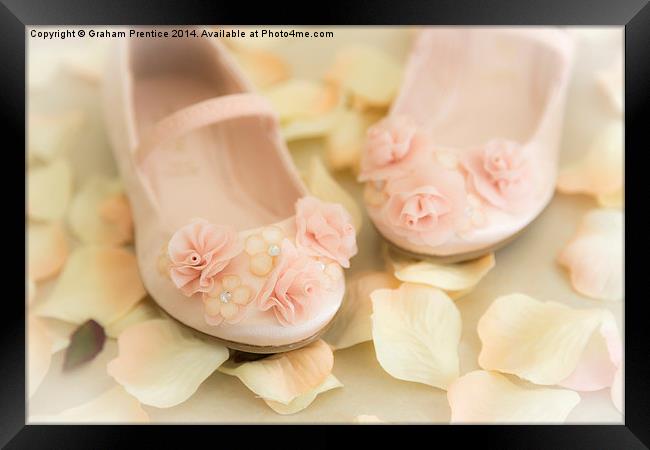 Pink Ballet Shoes Framed Print by Graham Prentice