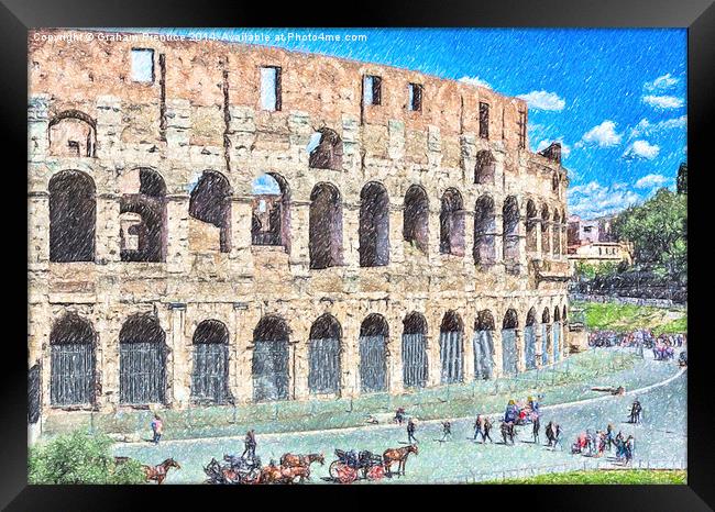 Colosseum, Rome Framed Print by Graham Prentice