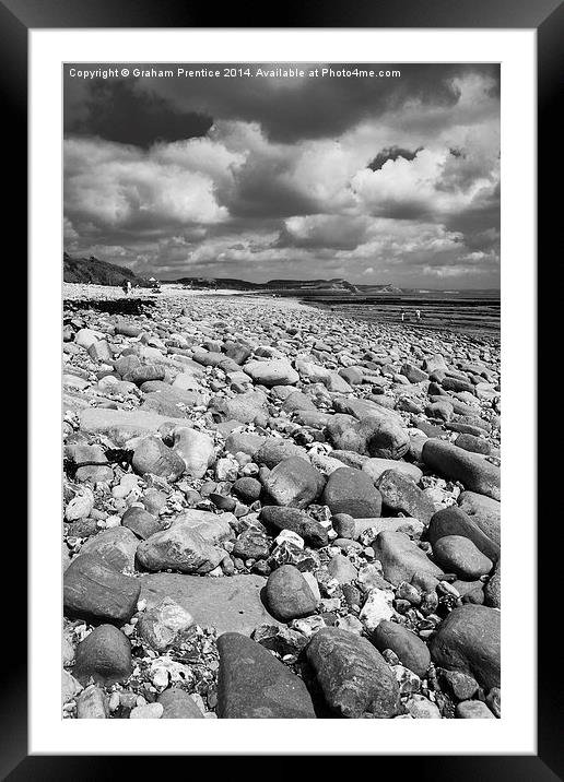 Sidmouth Beach Framed Mounted Print by Graham Prentice