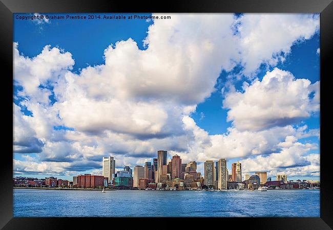 Boston Skyline Framed Print by Graham Prentice