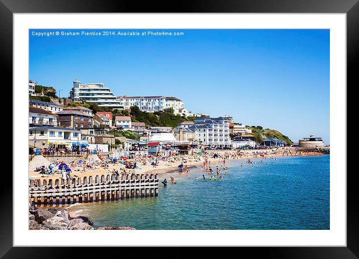 Ventnor Seafront and Beach Framed Mounted Print by Graham Prentice