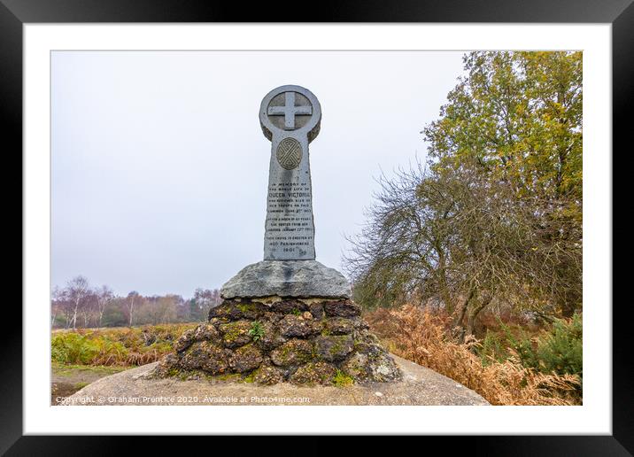 The Victoria Monument, Chobham Common, Surrey Framed Mounted Print by Graham Prentice