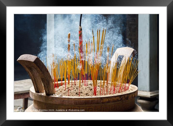 Incense Burner Framed Mounted Print by Graham Prentice