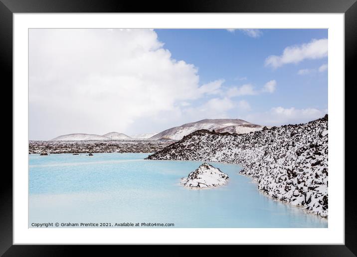 Blue Lagoon, Iceland Framed Mounted Print by Graham Prentice