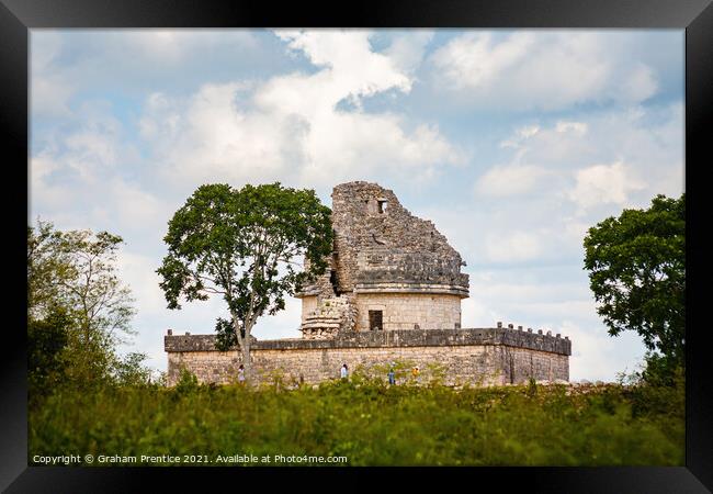 El Caracol, the Observatory, Chichen Itza Framed Print by Graham Prentice
