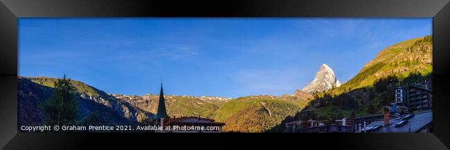 Matterhorn Vista Framed Print by Graham Prentice