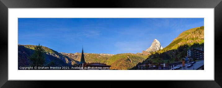 Matterhorn Vista Framed Mounted Print by Graham Prentice