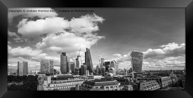 City of London Financial District Framed Print by Graham Prentice