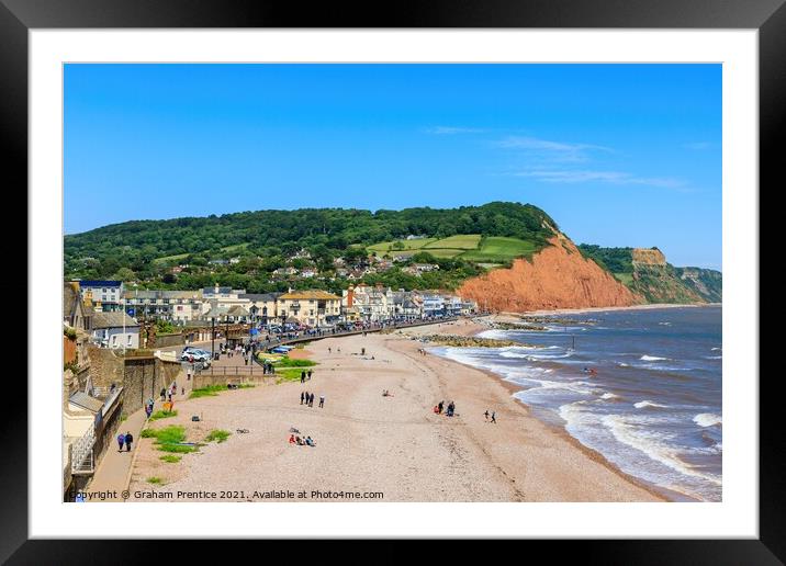 Sidmouth and Salcombe Hill Framed Mounted Print by Graham Prentice