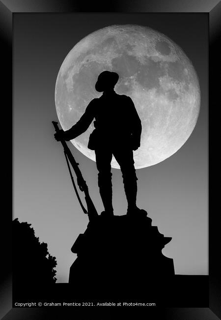 Tommy and the Moon Framed Print by Graham Prentice