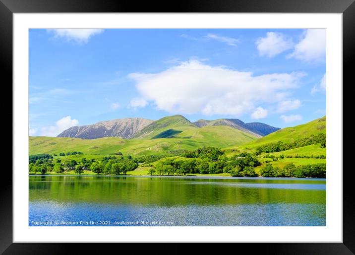 Buttermere Panorama Looking Towards Buttermere Fel Framed Mounted Print by Graham Prentice