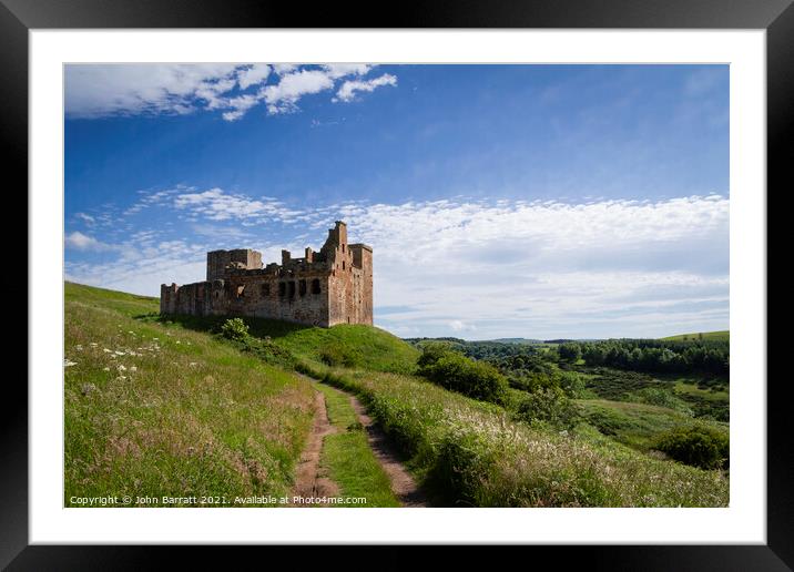 Crichton Castle Framed Mounted Print by John Barratt