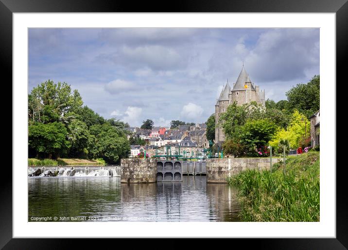 Josselin Framed Mounted Print by John Barratt