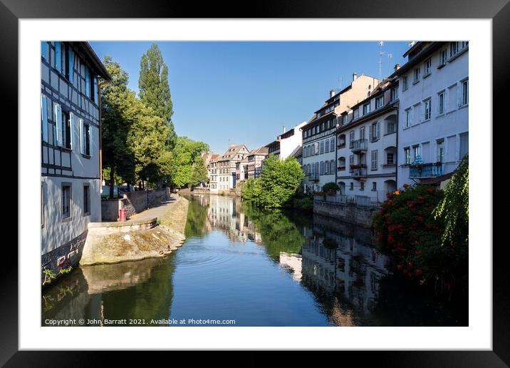 Quai de la Petite France, Strasbourg Framed Mounted Print by John Barratt