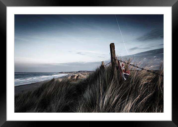 Cresswell beach Framed Mounted Print by Richard Armstrong
