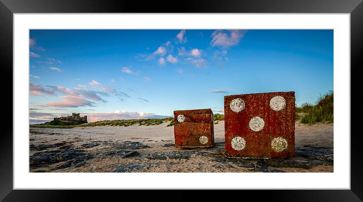 Bamburgh seven Framed Mounted Print by Richard Armstrong