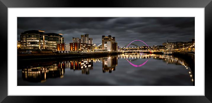  Newcastle Quayside Framed Mounted Print by Richard Armstrong