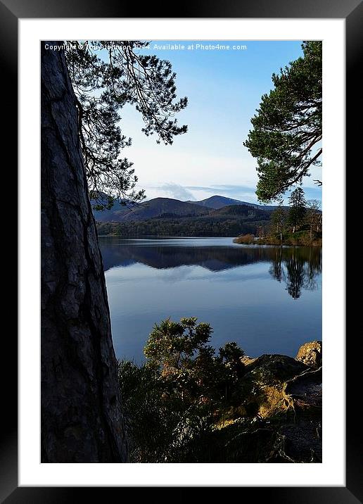  Derwentwater Portrait Framed Mounted Print by Tony Johnson