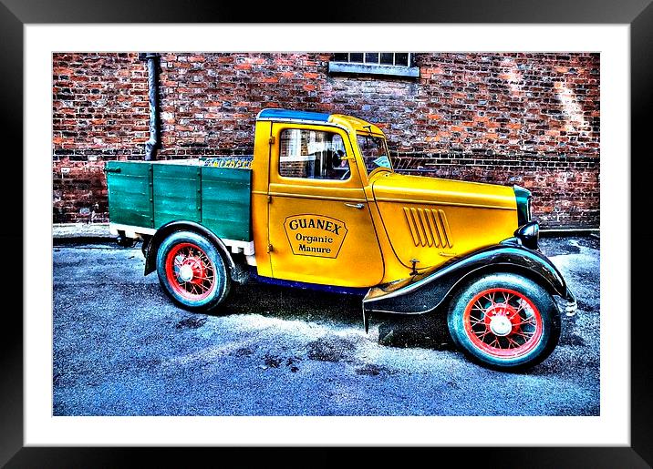 Little Yellow Truck Framed Mounted Print by Sheryl Goodearl